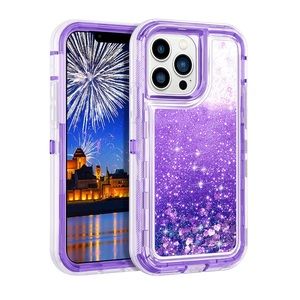 New iPhone 13 Pro Max Purple Glitter Phone Case
